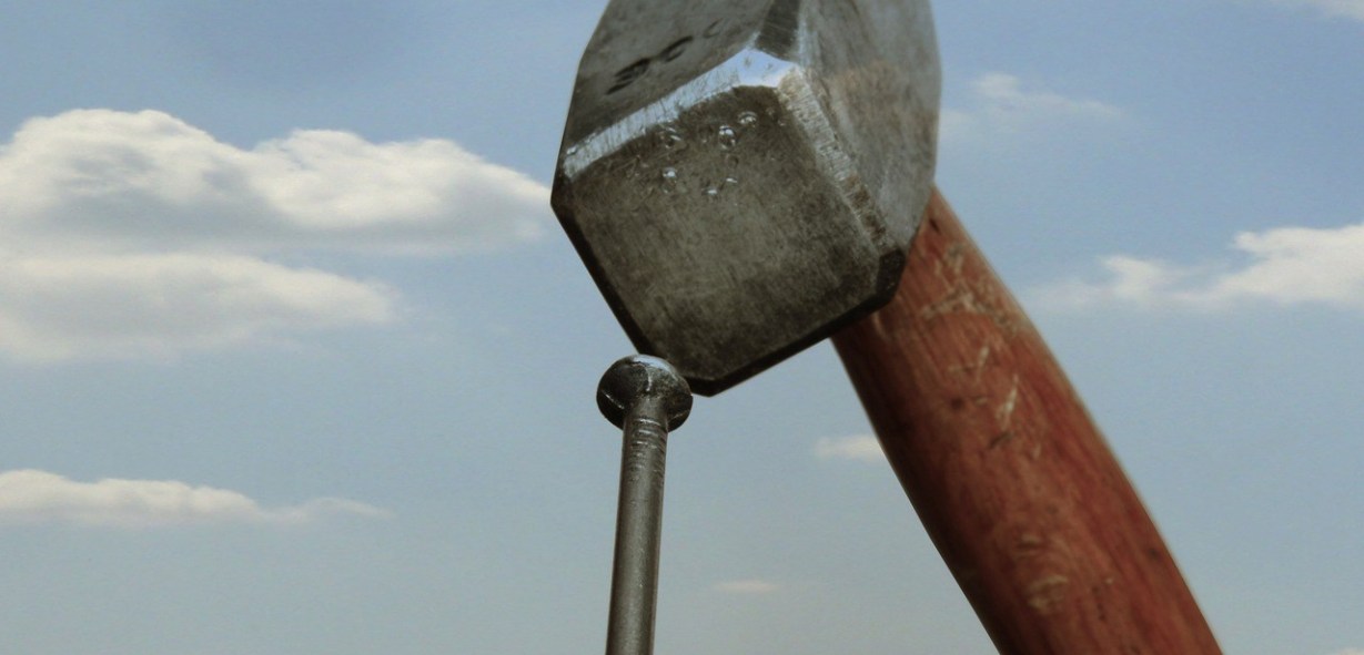 protruding nail